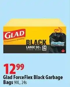 London Drugs Glad ForceFlex Black Garbage Bags offer