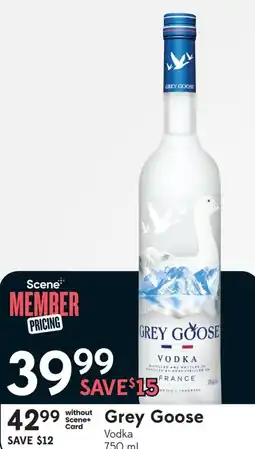 Sobeys Liquor Grey Goose Vodka offer