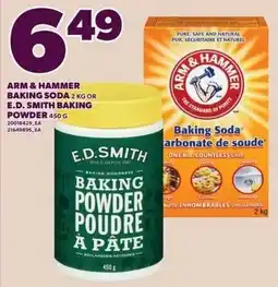 Independent Grocer Arm & Hammer baking soda or E.D. Smith baking powder offer