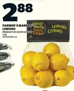 Loblaws Farmer's Market lemons offer