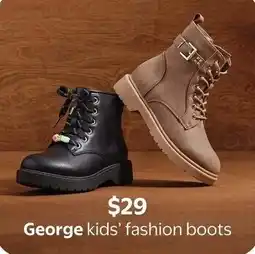Walmart George kids' fashion boots offer