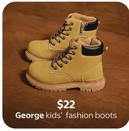 Walmart George kids' fashion boots offer