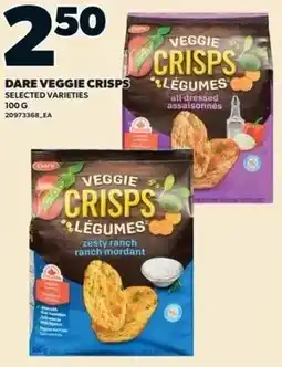 Loblaws Dare veggie crisps offer