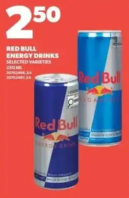 Loblaws Red Bull energy drinks offer