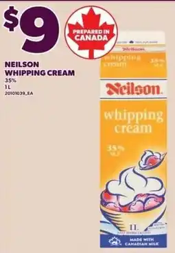 Independent Grocer Neilson whipping cream offer