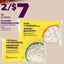 Independent Grocer No Name marshmallows offer
