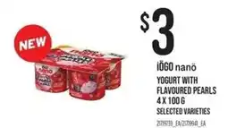 Loblaws iogo nano yogurt with flavoured pearls offer