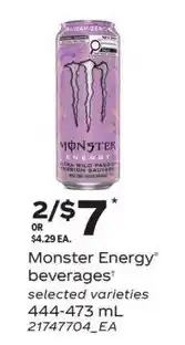 Loblaws Monster Energy beverages offer