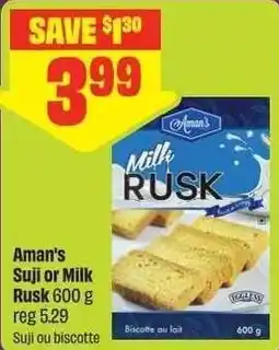 Chalo FreshCo Aman's Suji or Milk Rusk offer