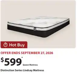 Sleep Country Distinction Series Lindsay Mattress offer