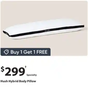 Sleep Country Hush Hybrid Body Pillow offer