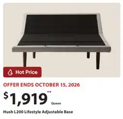 Sleep Country Hush L200 Lifestyle Adjustable Base offer