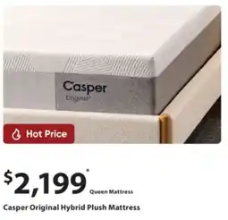 Sleep Country Casper Original Hybrid Plush Mattress offer