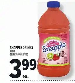 Metro SNAPPLE DRINKS offer