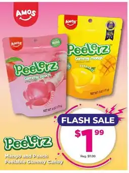 Showcase Peelerz Mango and Peach Peelable Gummy Candy offer