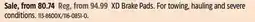 Canadian Tire XD Brake Pads offer