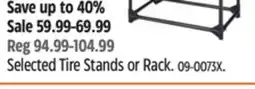 Canadian Tire MOTOMASTER Selected Tire Stands or Rack offer