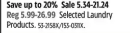 Canadian Tire Selected Laundry Products offer