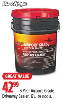 Canadian Tire Black Knight 3-Year Airport-Grade Driveway Sealer offer