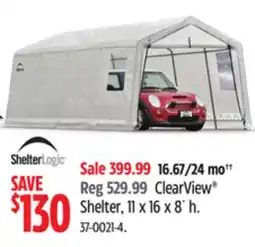 Canadian Tire ClearView Shelter offer