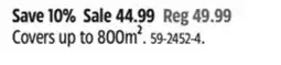 Canadian Tire Covers up to 800m² offer