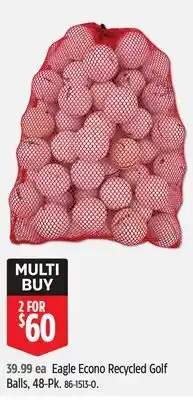 Canadian Tire Econo Eagle Econo Recycled Golf Balls offer