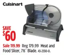 Canadian Tire Cuisinart Meat and Food Slicer offer