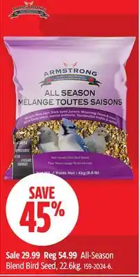 Canadian Tire All-Season Blend Bird Seed offer
