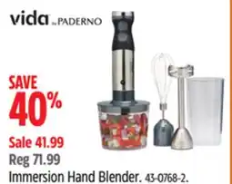 Canadian Tire Vida by Paderno Immersion Hand Blender offer