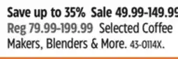 Canadian Tire Selected Coffee Makers, Blenders & More offer