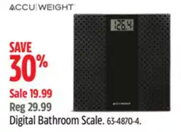 Canadian Tire ACCUWEIGHT Digital Bathroom Scale offer