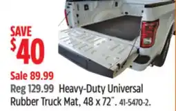 Canadian Tire Heavy-Duty Universal Rubber Truck Mat, 48 x 72 offer