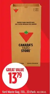 Canadian Tire Yard Waste Bag offer
