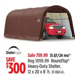 Canadian Tire Shelter Logic RoundTop Heavy-Duty Shelter offer