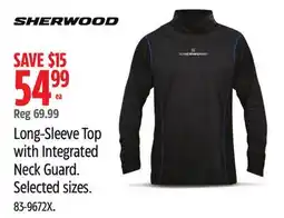 Canadian Tire Sherwood Long-Sleeve Top with Integrated Neck Guard offer