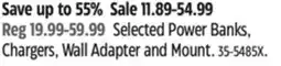Canadian Tire Selected Power Banks, Chargers, Wall Adapter and Mount offer