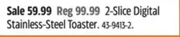 Canadian Tire VIDA BY PADERNO 2-Slice Digital Stainless-Steel Toaster offer