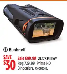 Canadian Tire Prime HD Binoculars offer