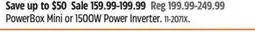 Canadian Tire Motomaster PowerBox Mini or 1500W Power Inverter offer
