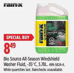 Canadian Tire Bio Source All-Season Windshield Washer Fluid, -35°C, 3.78L offer