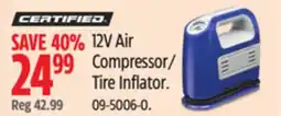 Canadian Tire Certified 12V Air Compressor/Tire Inflator offer