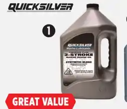 Canadian Tire Quicksilver 2-Cycle Premium Plus Outboard Oil offer