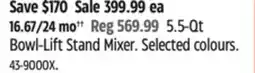 Canadian Tire Bowl-Lift Stand Mixer offer