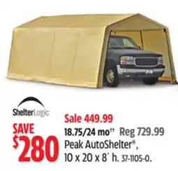 Canadian Tire Peak AutoShelter offer