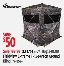 Canadian Tire Fieldview Extreme FR 3-Person Ground Blind offer