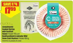 FreshCo Compliments Cooked Shrimp with Cocktail Sauce Frozen offer