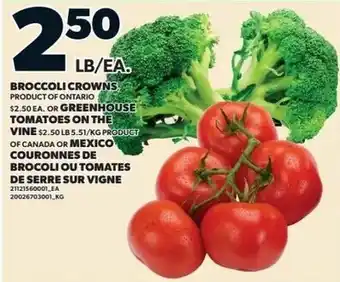Independent Grocer Broccoli Crowns offer