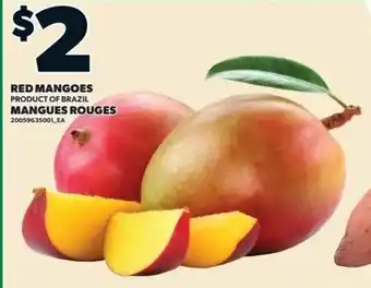 Independent Grocer Red mangoes offer