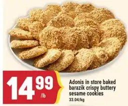 Marché Adonis Adonis in store baked barazik crispy buttery sesame cookies offer