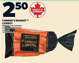 Independent Grocer Farmer's market carrot offer